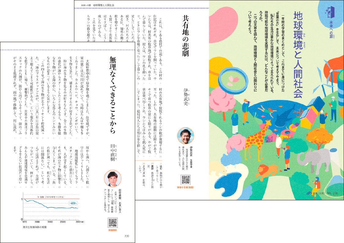 2年p.216-217、220「地球環境と人間社会」