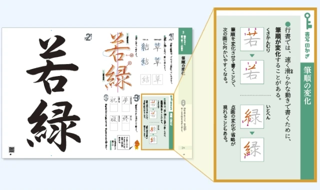 「書写のかぎ」でポイントをおさえる
