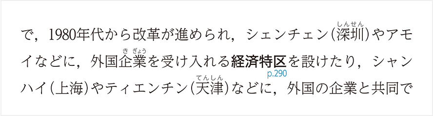 振り仮名の文字濃度を変えて本文の読みやすさを向上